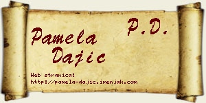 Pamela Dajić vizit kartica